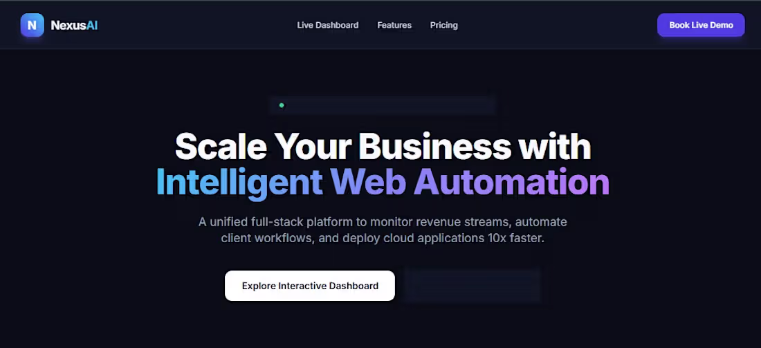 Cover image for Custom SaaS Landing Page & Web Application Development