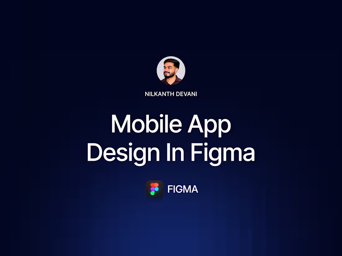 Cover image for Mobile App Design in Figma