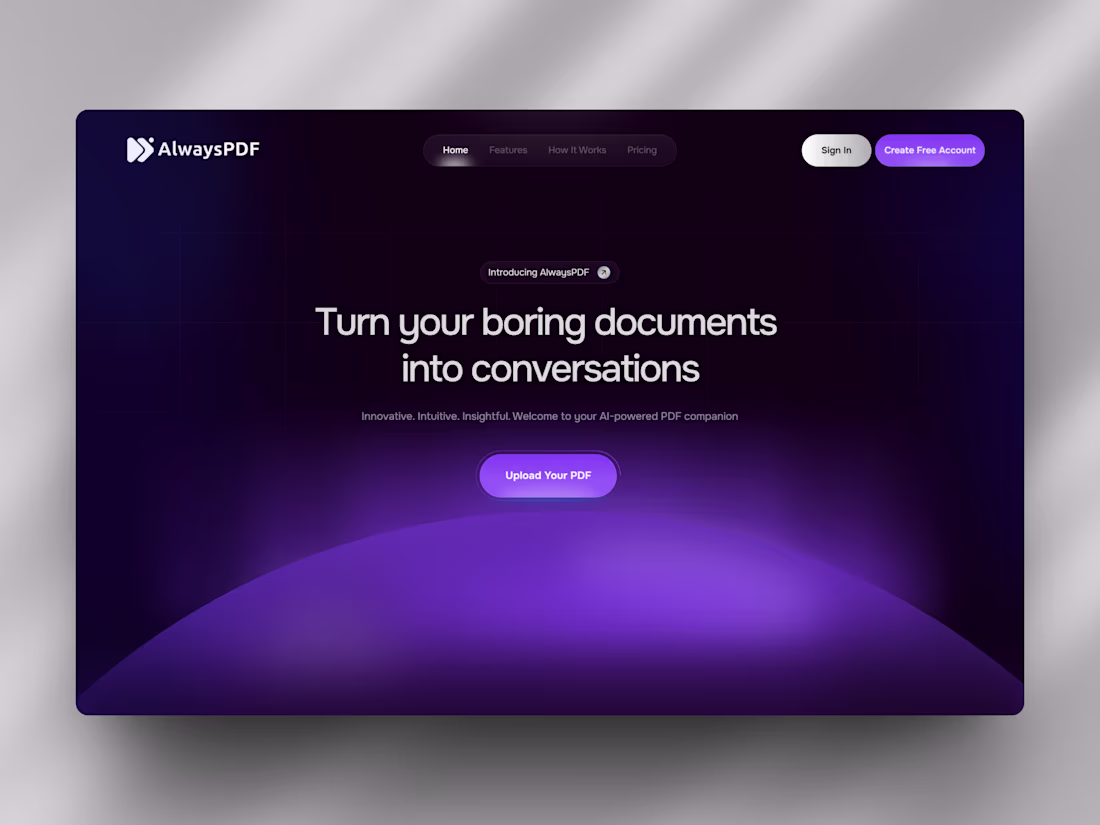 Cover image for AlwaysPDF Landing Page Development