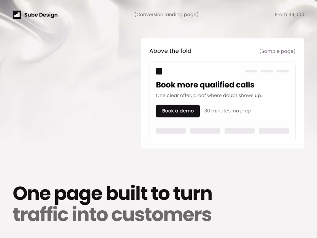 Cover image for Conversion Landing Page