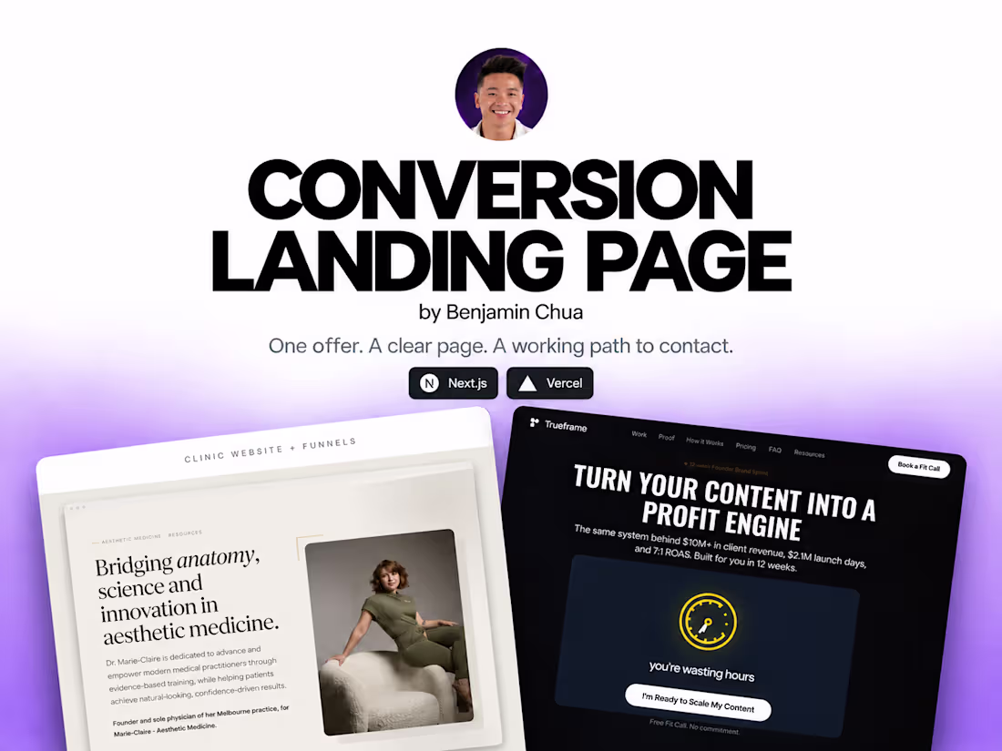 Cover image for Conversion Landing Page