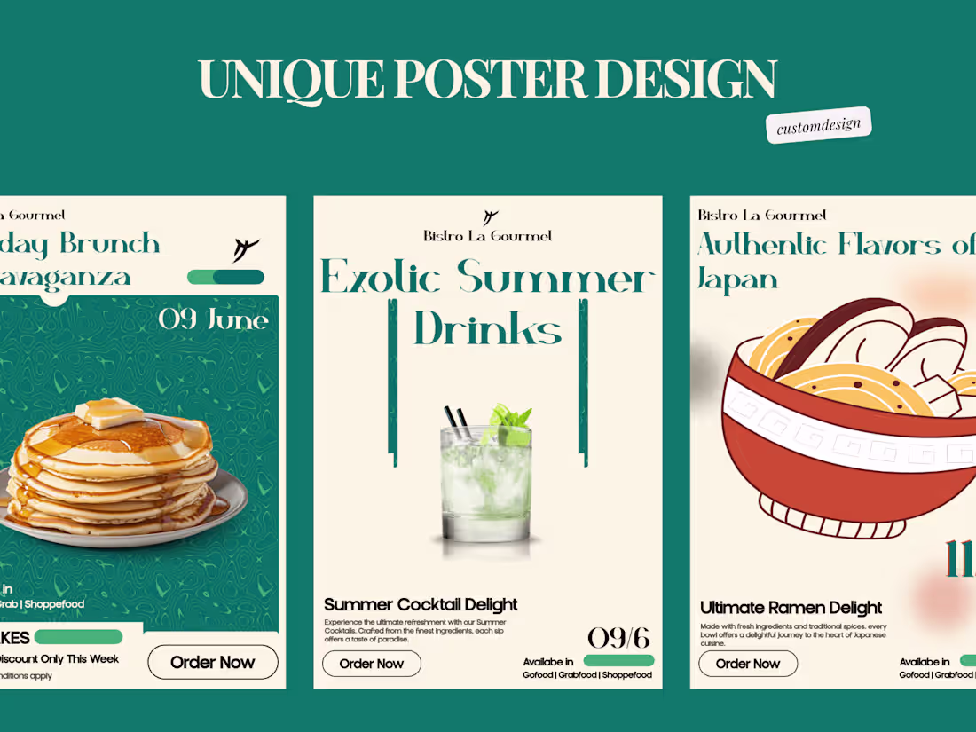 Cover image for Unique and Creative Poster & Flyer Design Services