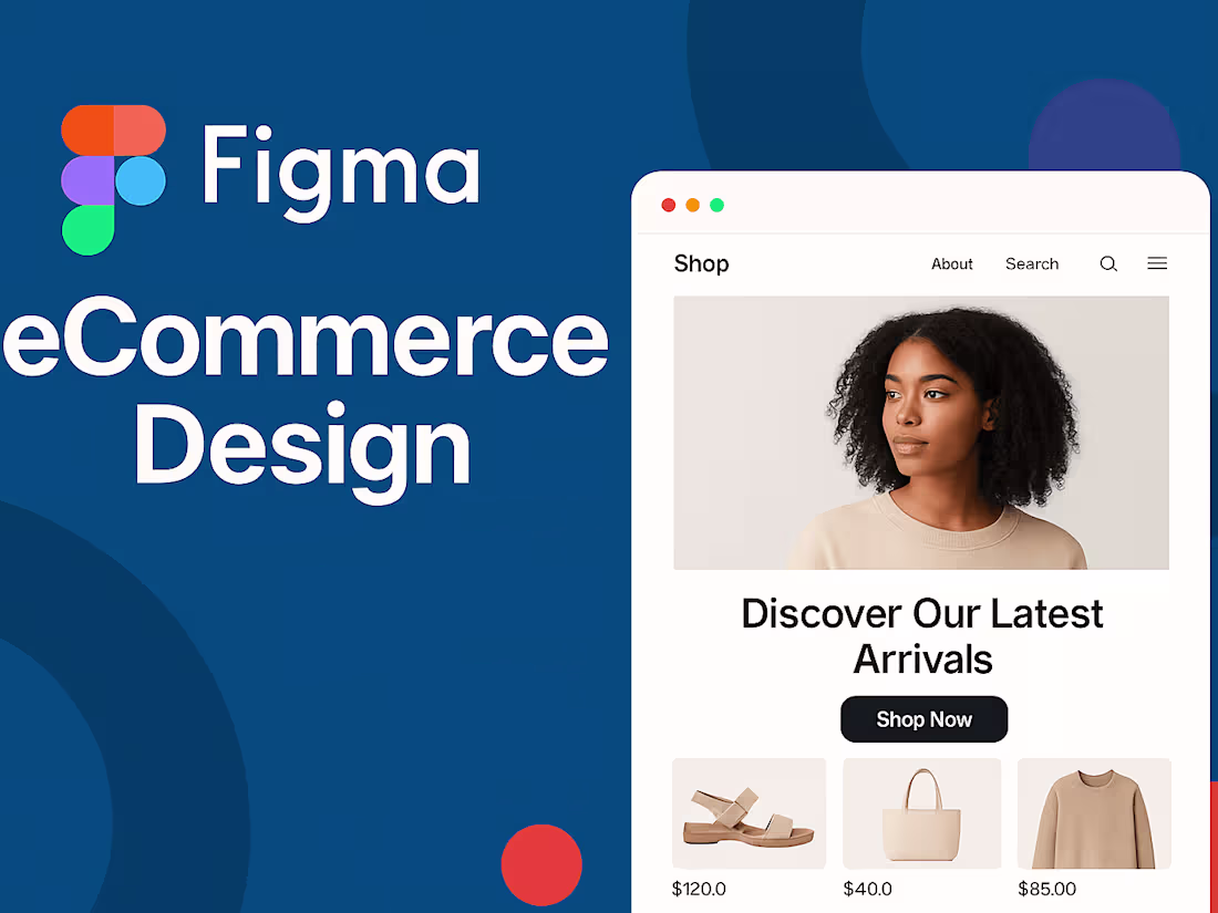 Cover image for I Will Do Figma E-commerces Website Design Within 24 hours