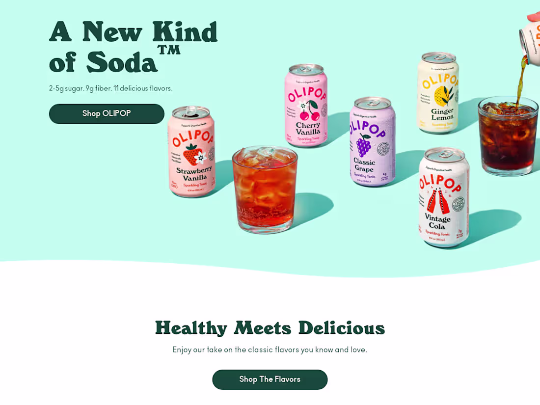 Cover image for OLIPOP - A New Kind Of Soda™