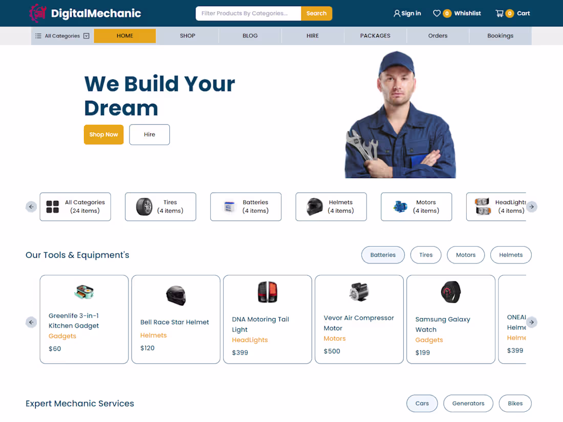 Cover image for Digital Mechanic is a web