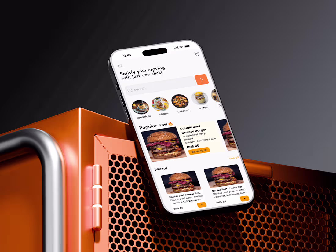 Cover image for Mobile App Design for Food Truck called Breakfast & Spice