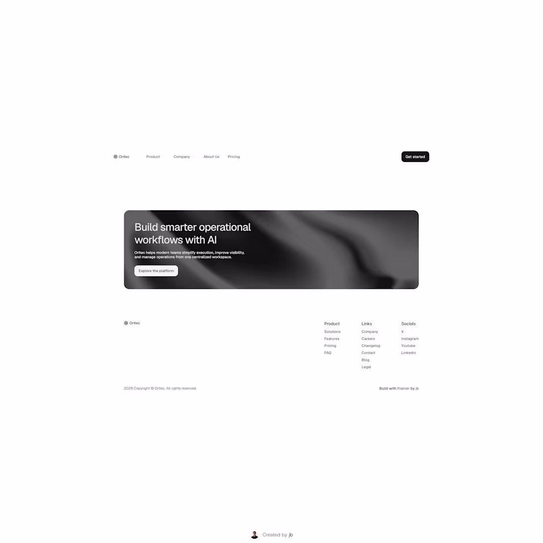 Cover image for Oritec footer 