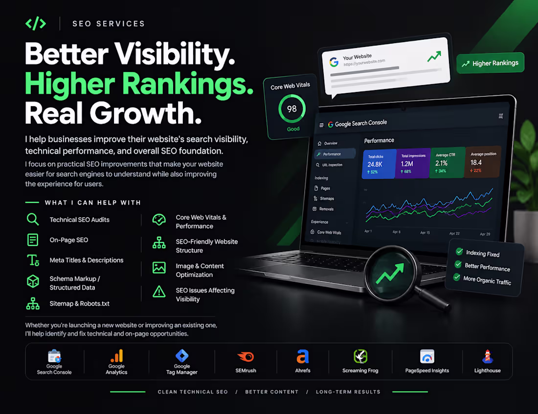 Cover image for SEO Optimization for Better Visibility & Performance