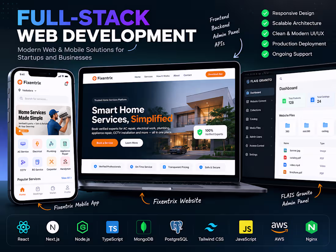 Cover image for I will build a full-stack web application for your business