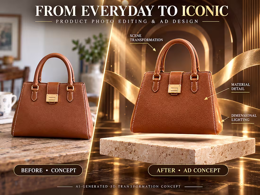 Cover image for I Will Transform Product Photos Into Premium Advertising Visuals
