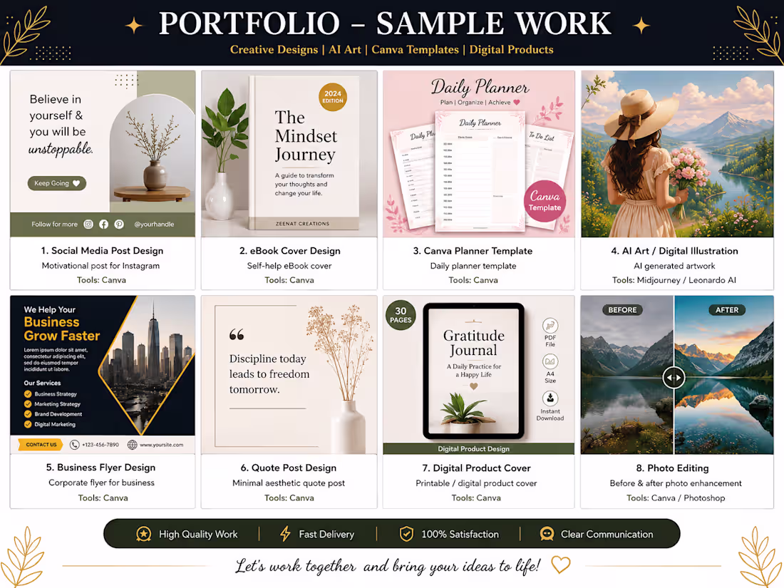 Cover image for Designed high-quality artwork with attention