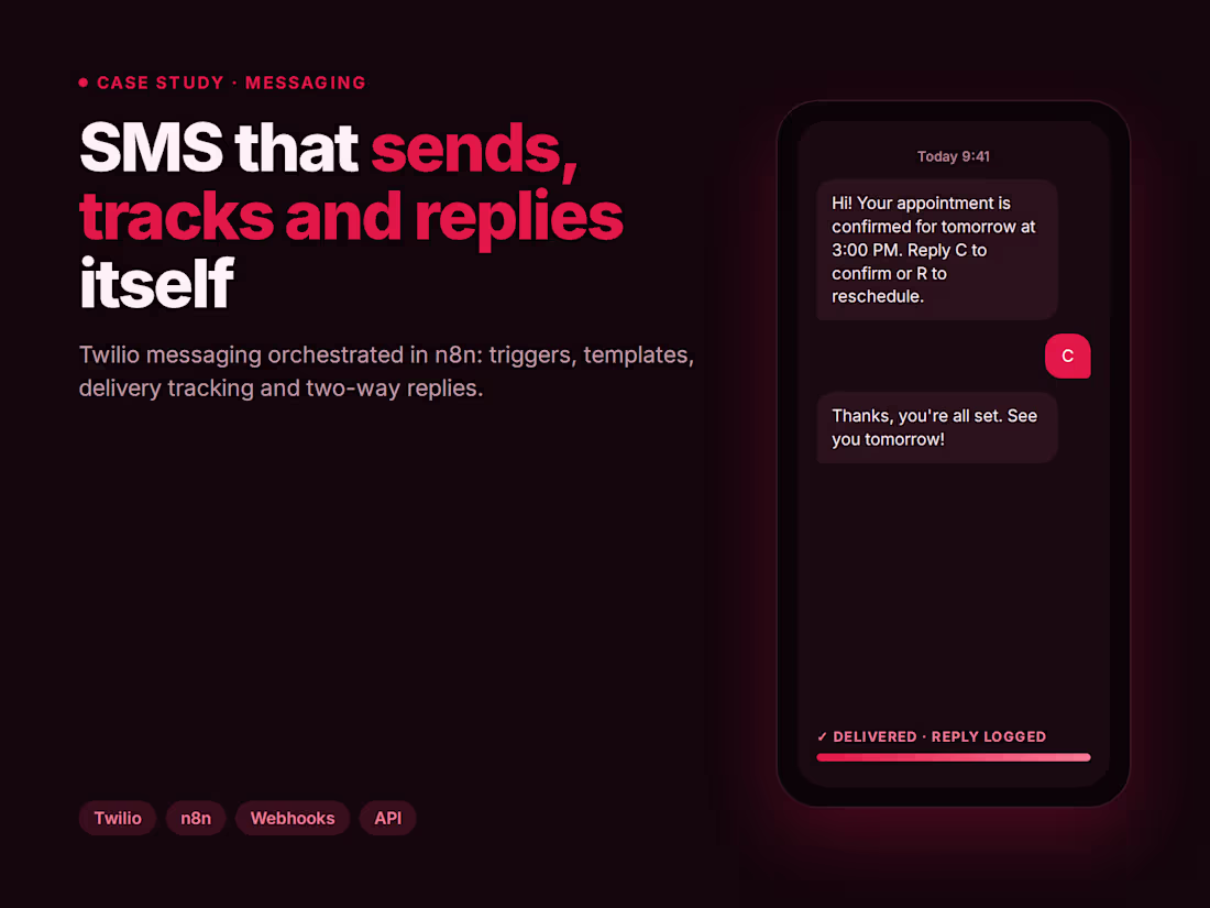 Cover image for Built an automated Twilio messaging
