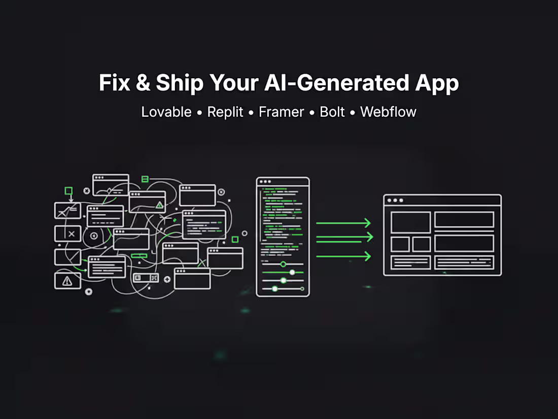 Cover image for Fix & Ship Your AI‑Generated App