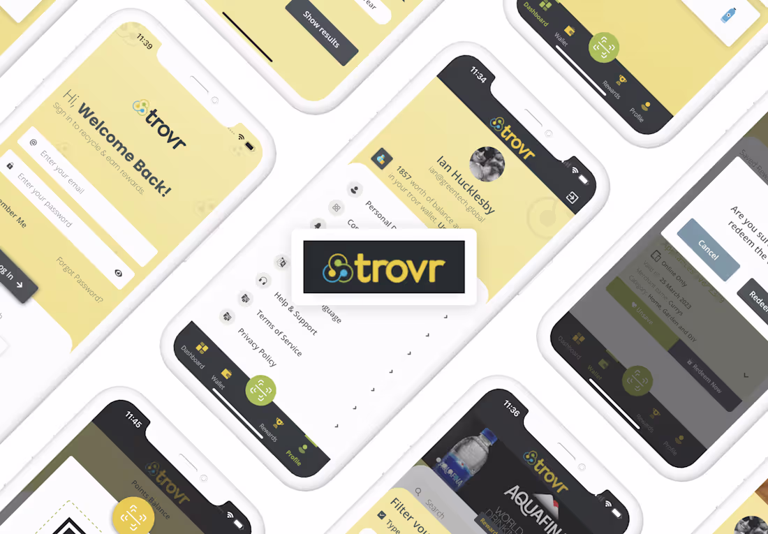 Cover image for Trovr - Recycling Rewards Consumer & Merchant Apps