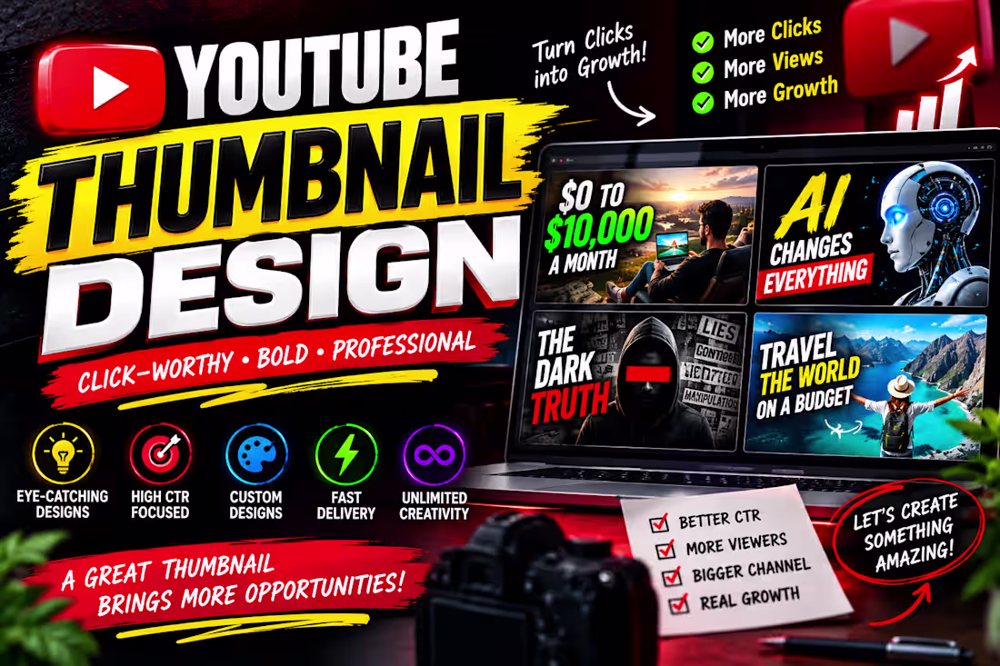 Cover image for YouTube Thumbnail Design