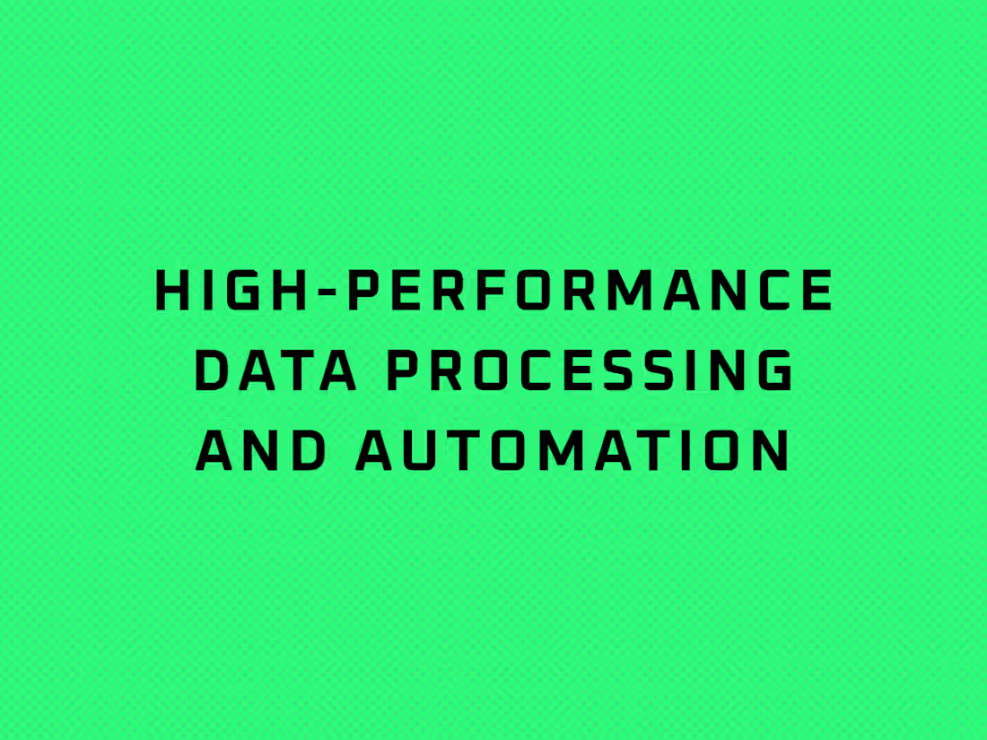 Cover image for High-Performance Data Processing and Automation