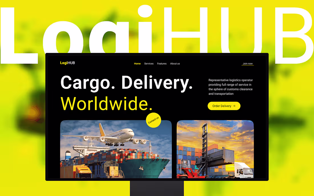 Cover image for Freight Website Landing Page Design