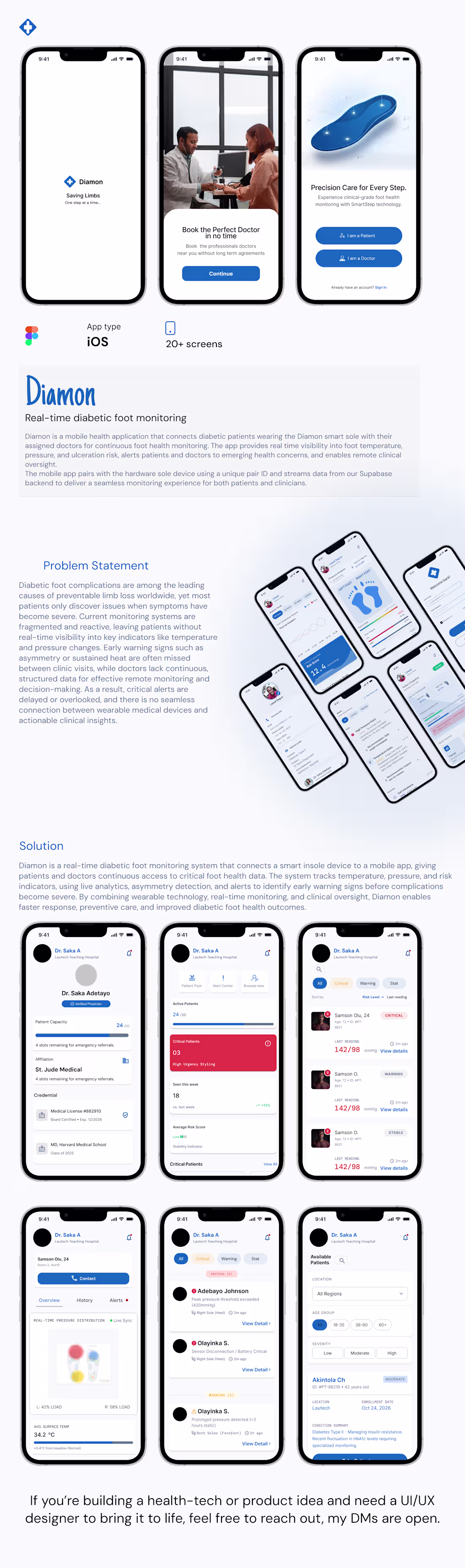 Cover image for Diamon, A Real-Time Diabetic Foot Monitoring App
