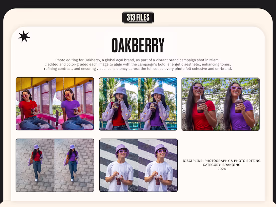 Cover image for Oakberry Photo Editing