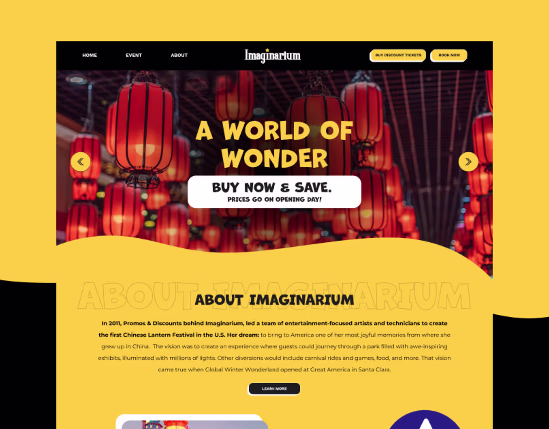 Cover image for Vibrant & Engaging Event Website Design