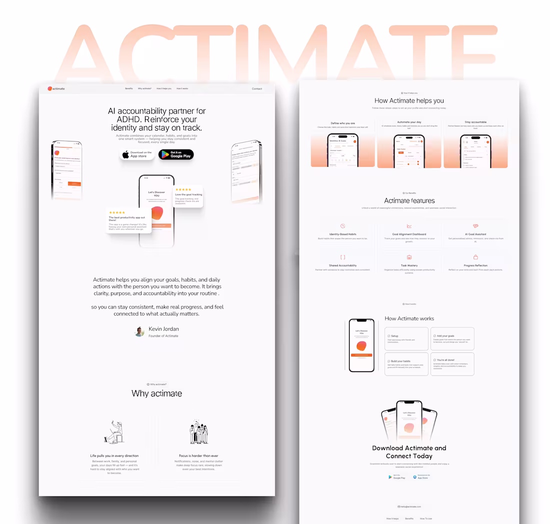 Cover image for Framer landing page done for an App Budget: $999 Timeline: 2...
