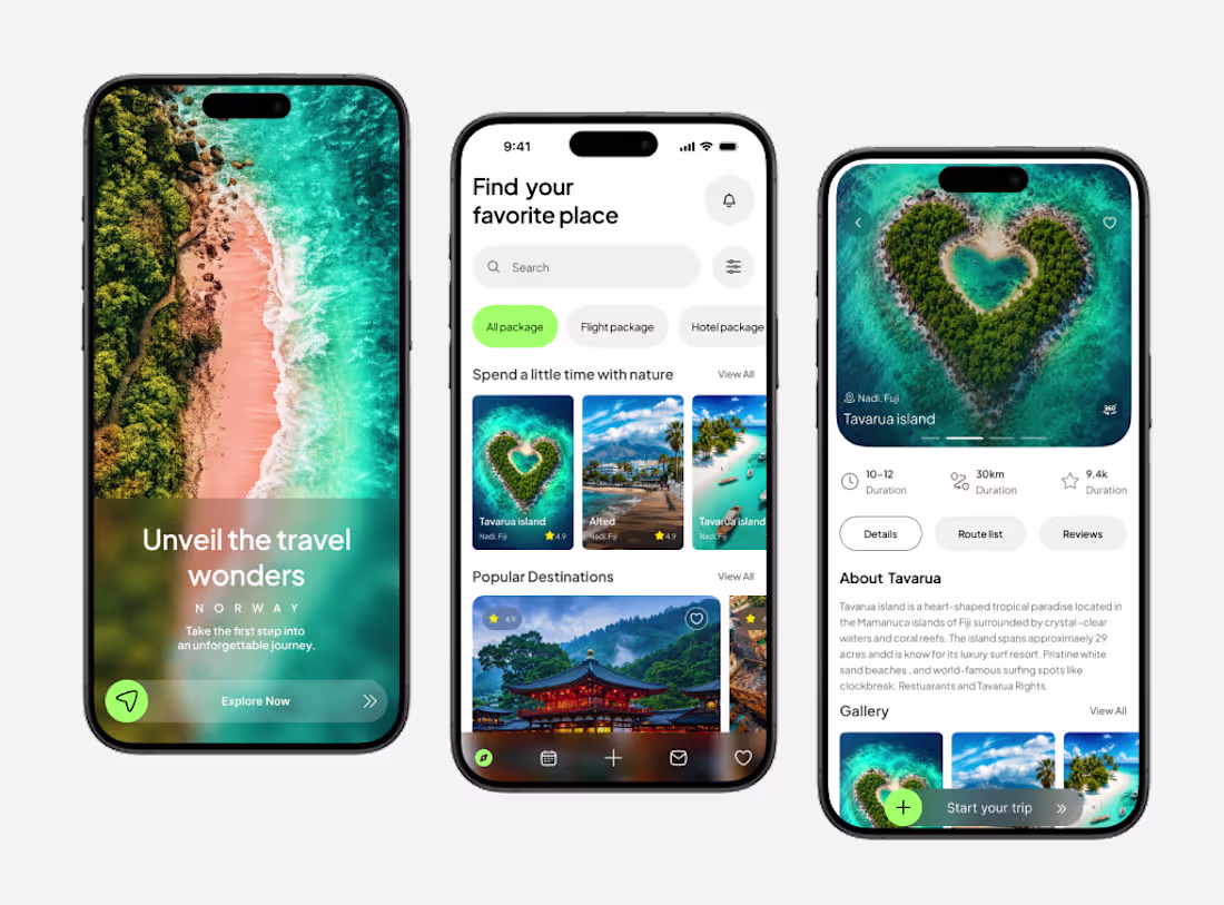Cover image for Designed these three screens for