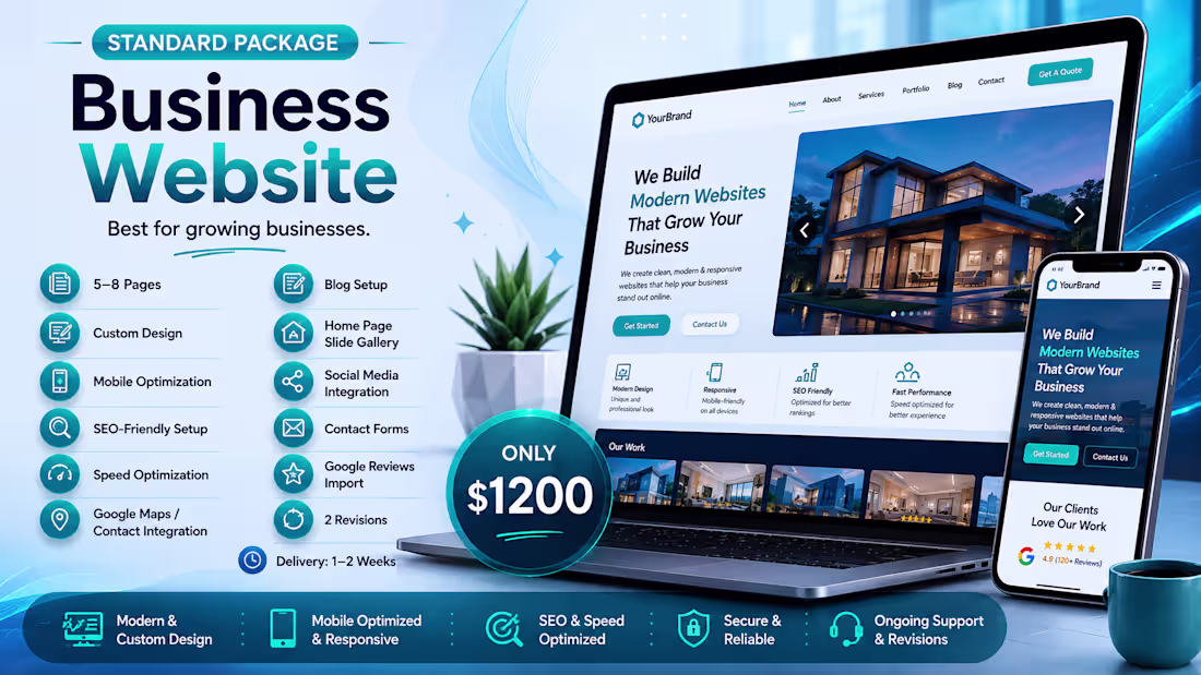 Cover image for STANDARD PACKAGE — Business Website