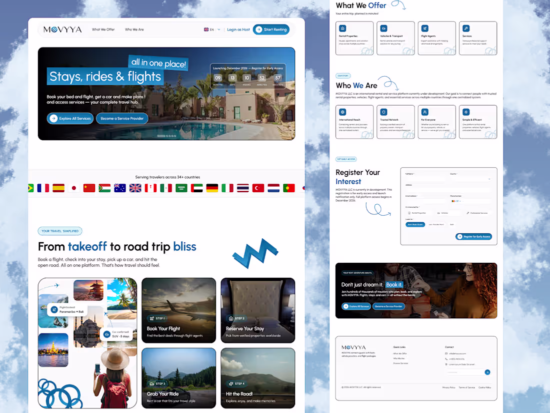 Cover image for Designed a modern landing page
