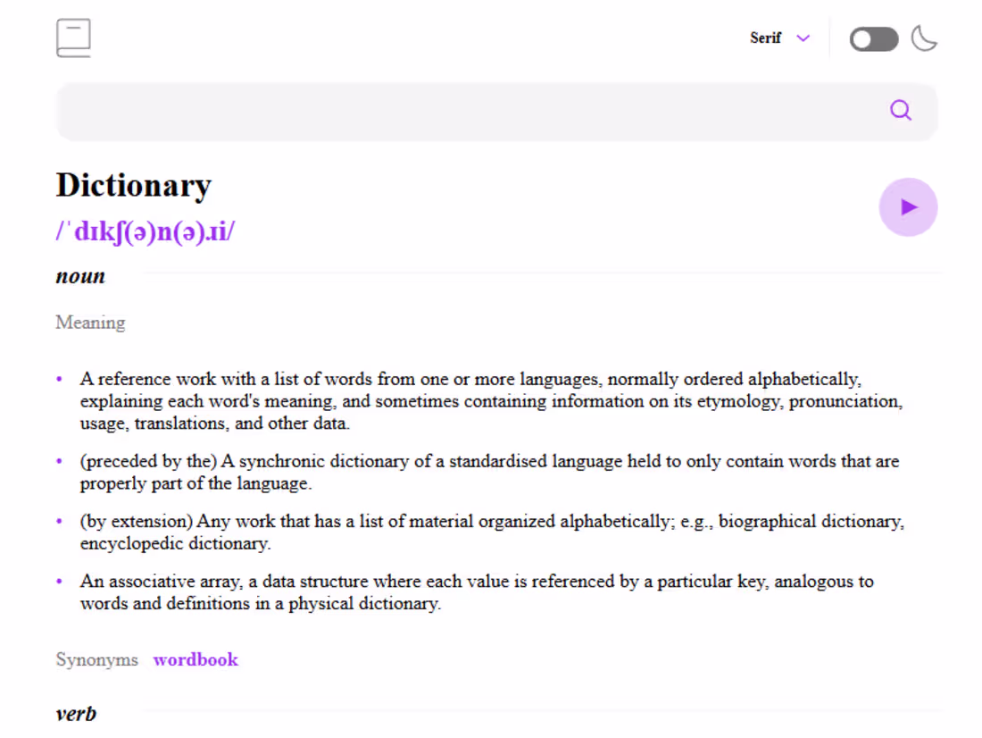 Cover image for Dictionary