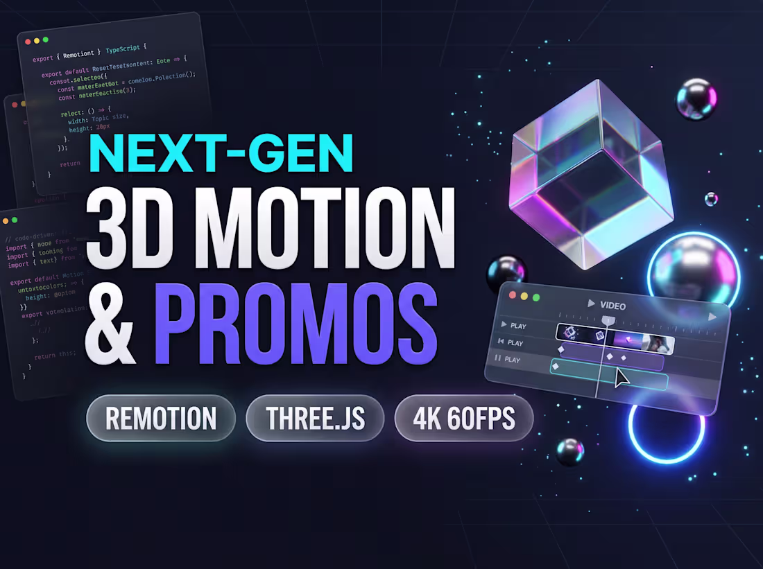 Cover image for High-End 3D Product Promo Video (Built Natively in Remotion)