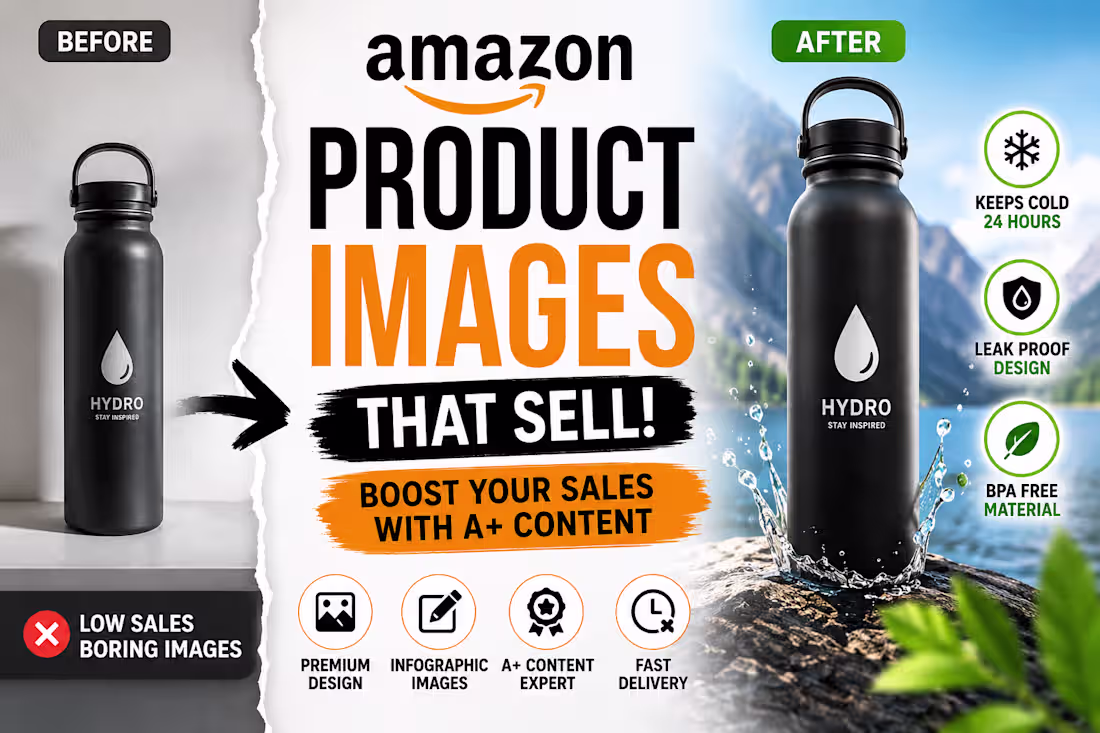 Cover image for I will design Amazon Product Images & A+ Content That Sell