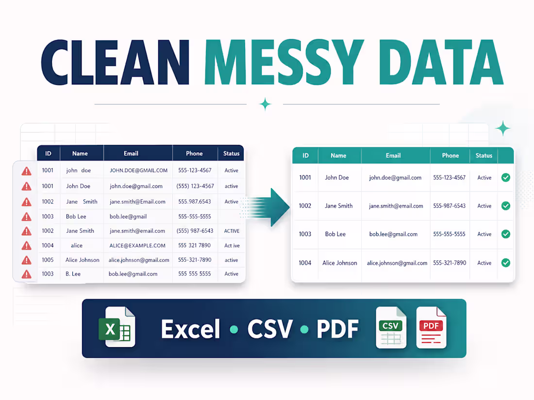 Cover image for Excel & Python Workflow Automation for Repetitive Tasks