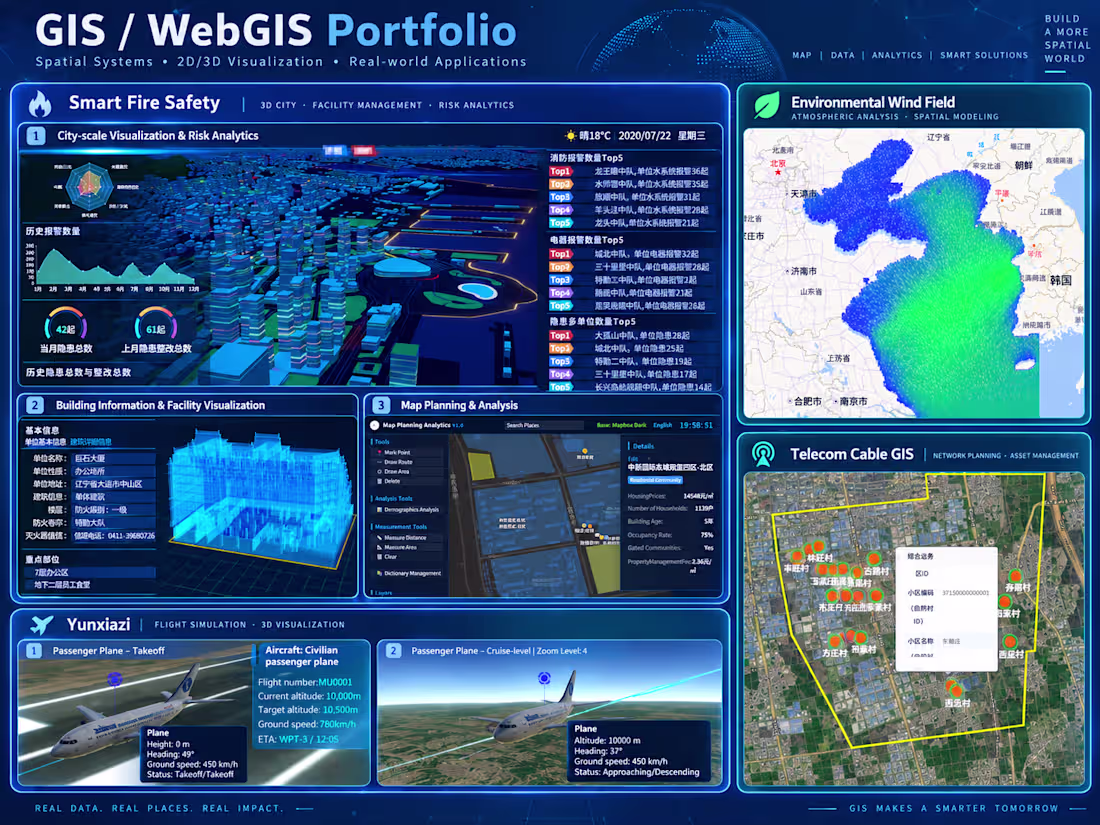 Cover image for GIS / WebGIS Application & Spatial System Development