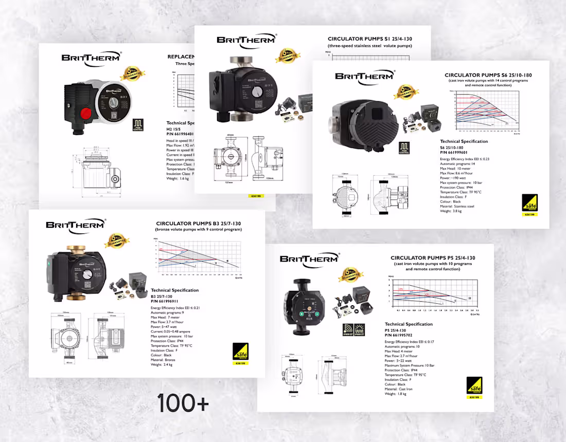 Cover image for Industrial Data Sheets & Technical Specification Layout