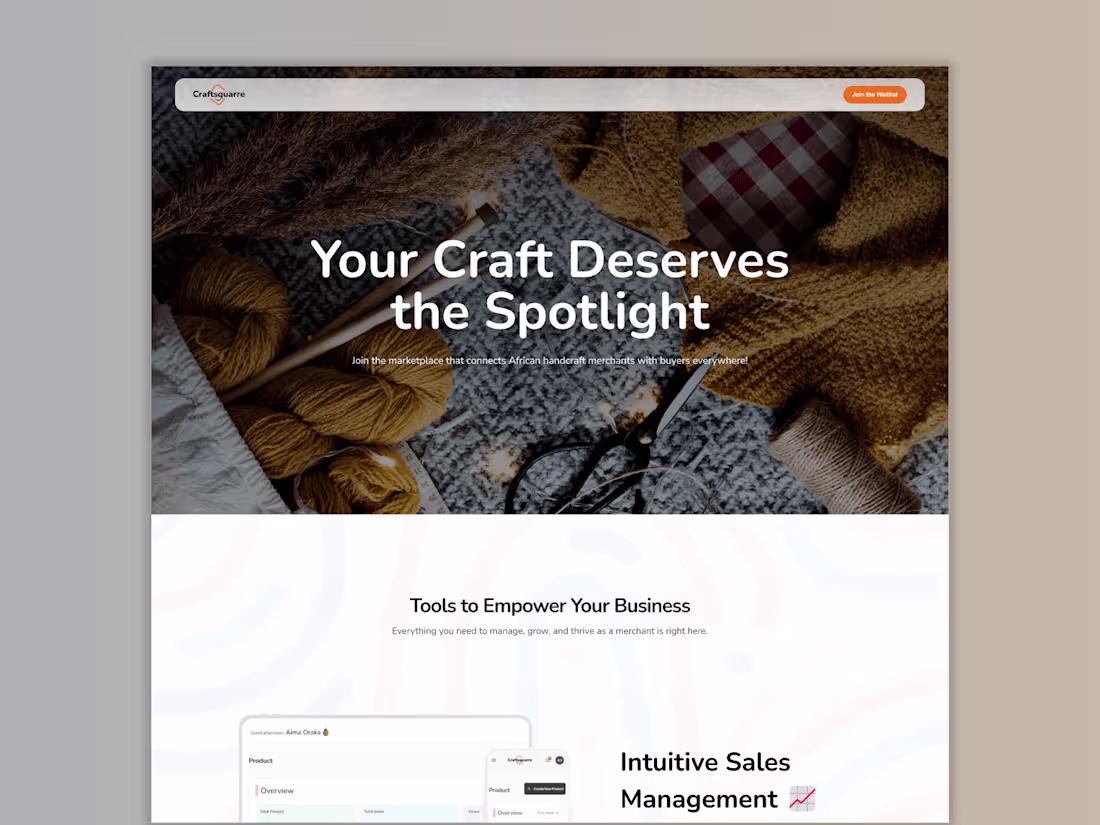 Cover image for Website development for CraftSquarre