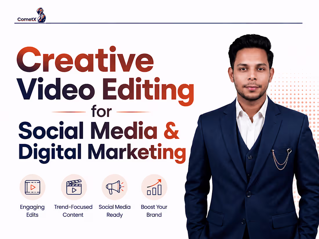 Cover image for Creative Video Editing for Social Media & Digital Marketing