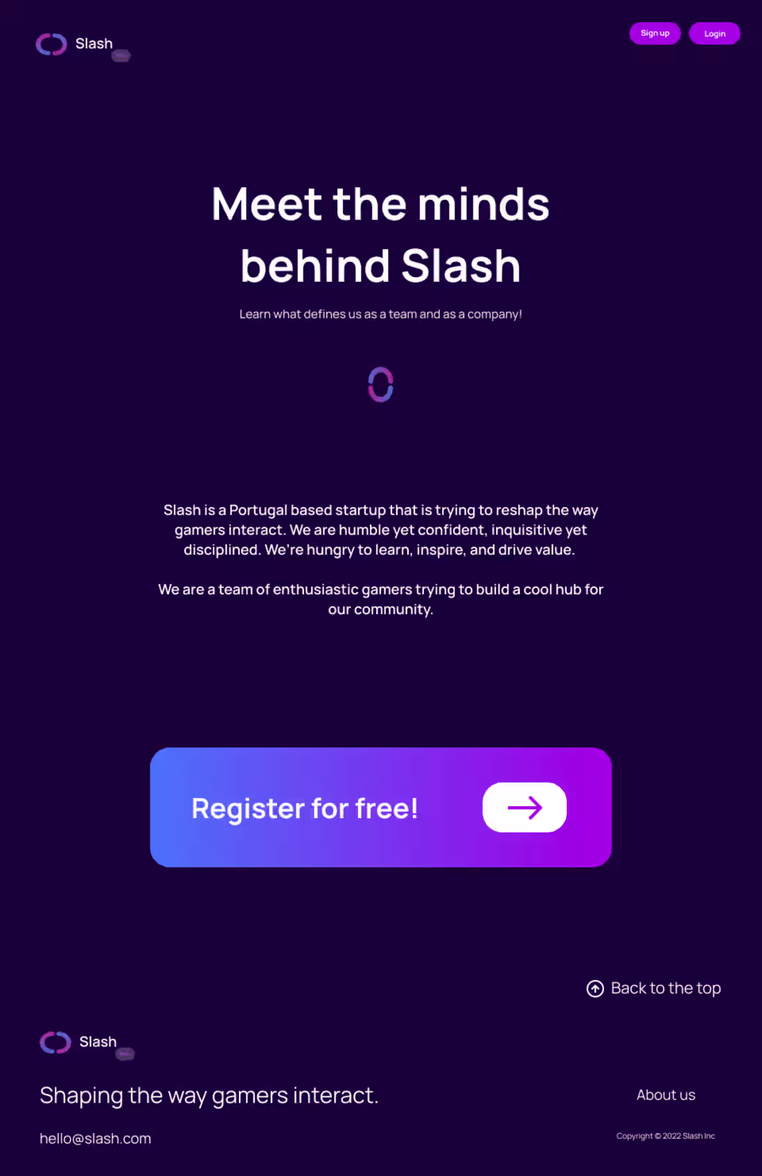 Cover image for Slash - Building a Seamless Hub for Gamers