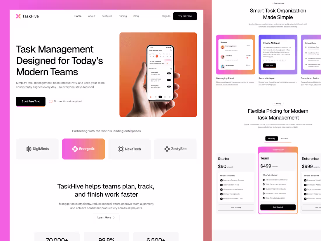 Cover image for Taskhive - Task Management Designed