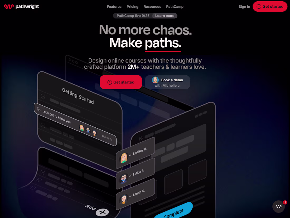 Cover image for Pathwright Learning Platform | React | Framer | Firebase