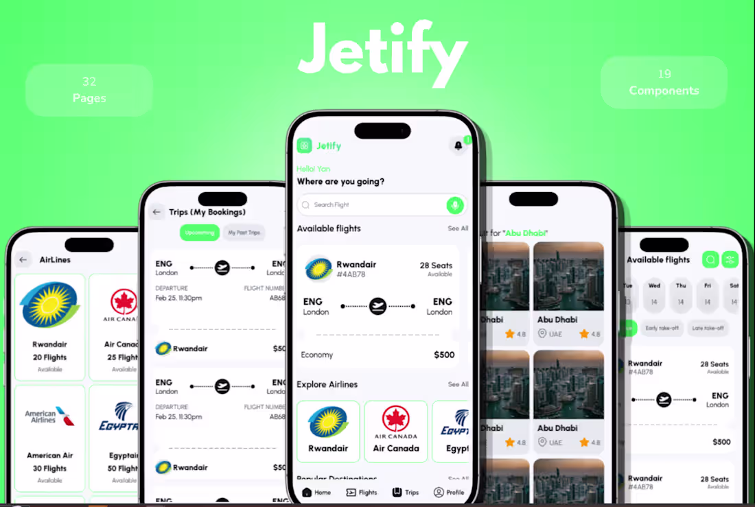 Cover image for Jetify – Flight Booking App