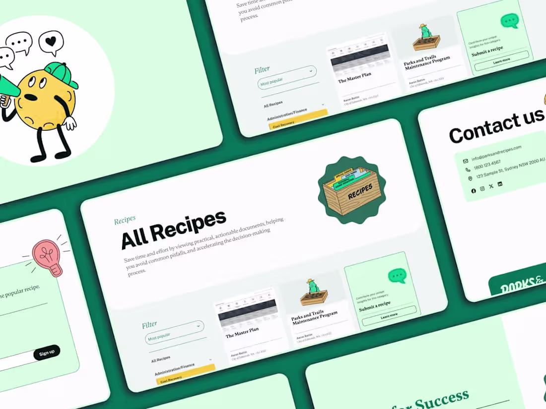 Cover image for Parks & Recipes