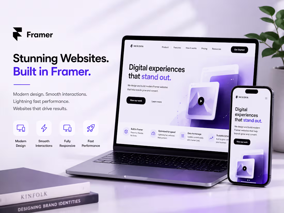 Cover image for A Framer Website Designed to Impress & Convert