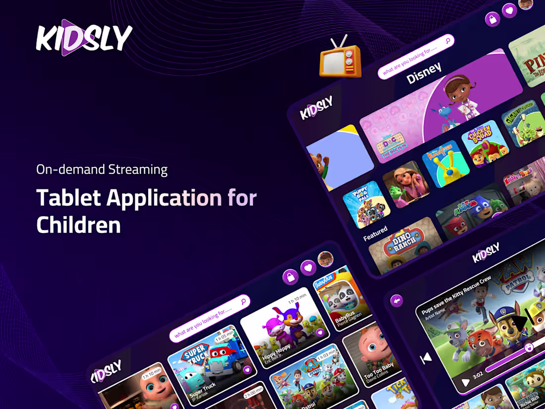 Cover image for On-demand Streaming Tablet Application for Children 