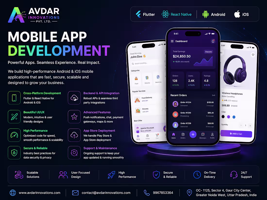 Cover image for Android & iOS Mobile App Development