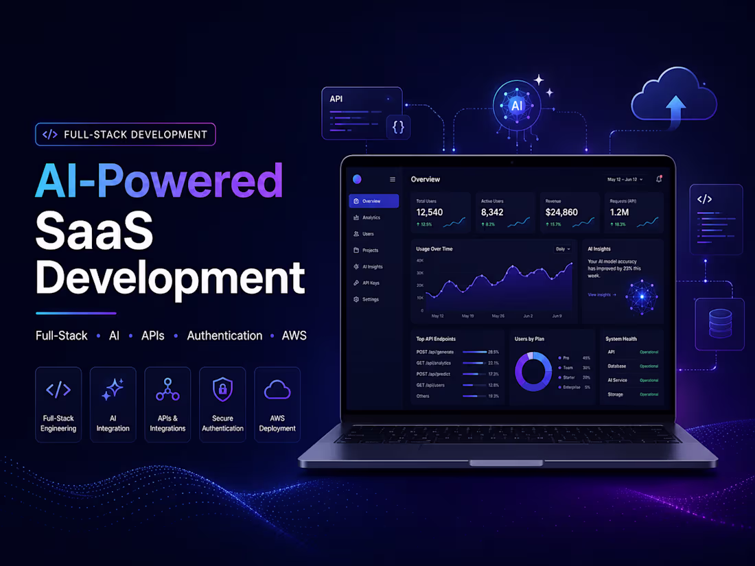 Cover image for Full AI-Powered SaaS Web Platform with User Authentication