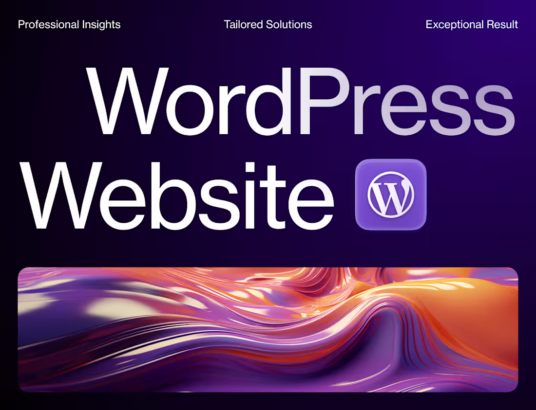Cover image for Custom WordPress Website Design & Development