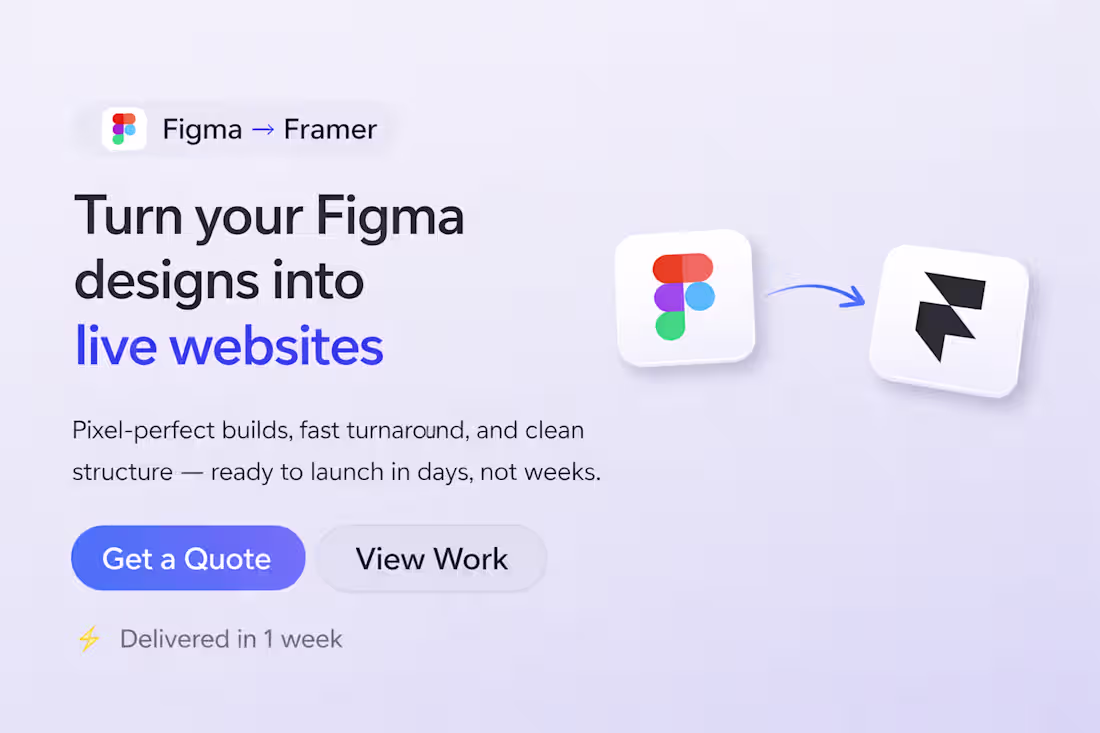 Cover image for Figma to Framer