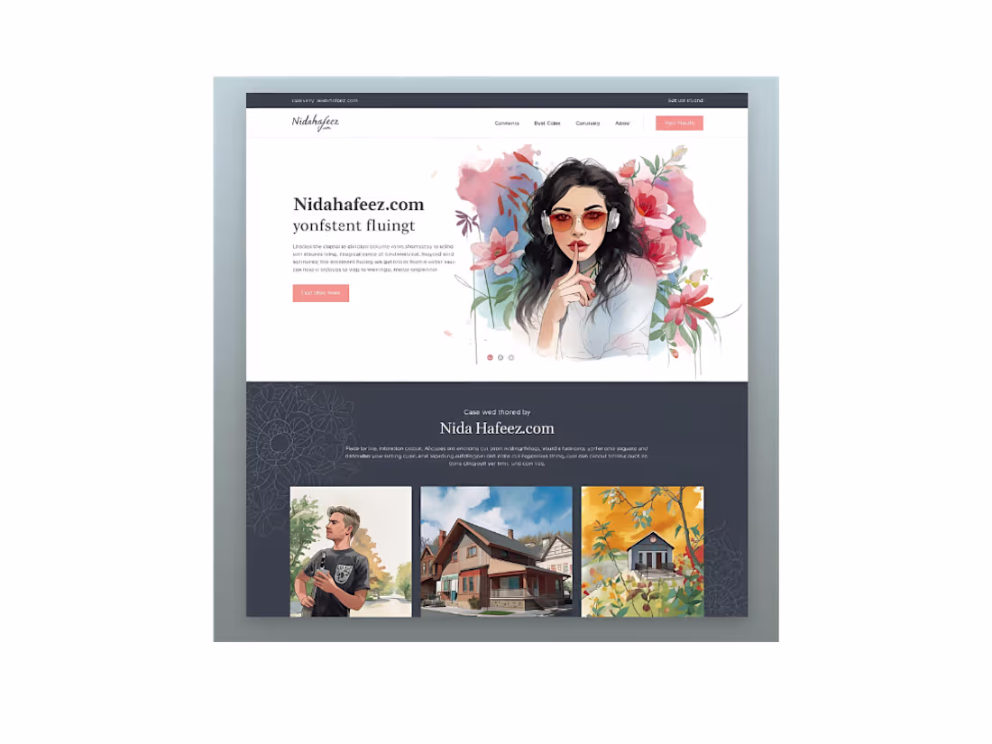 Cover image for Personal Portfolio Website for Nida Hafeez