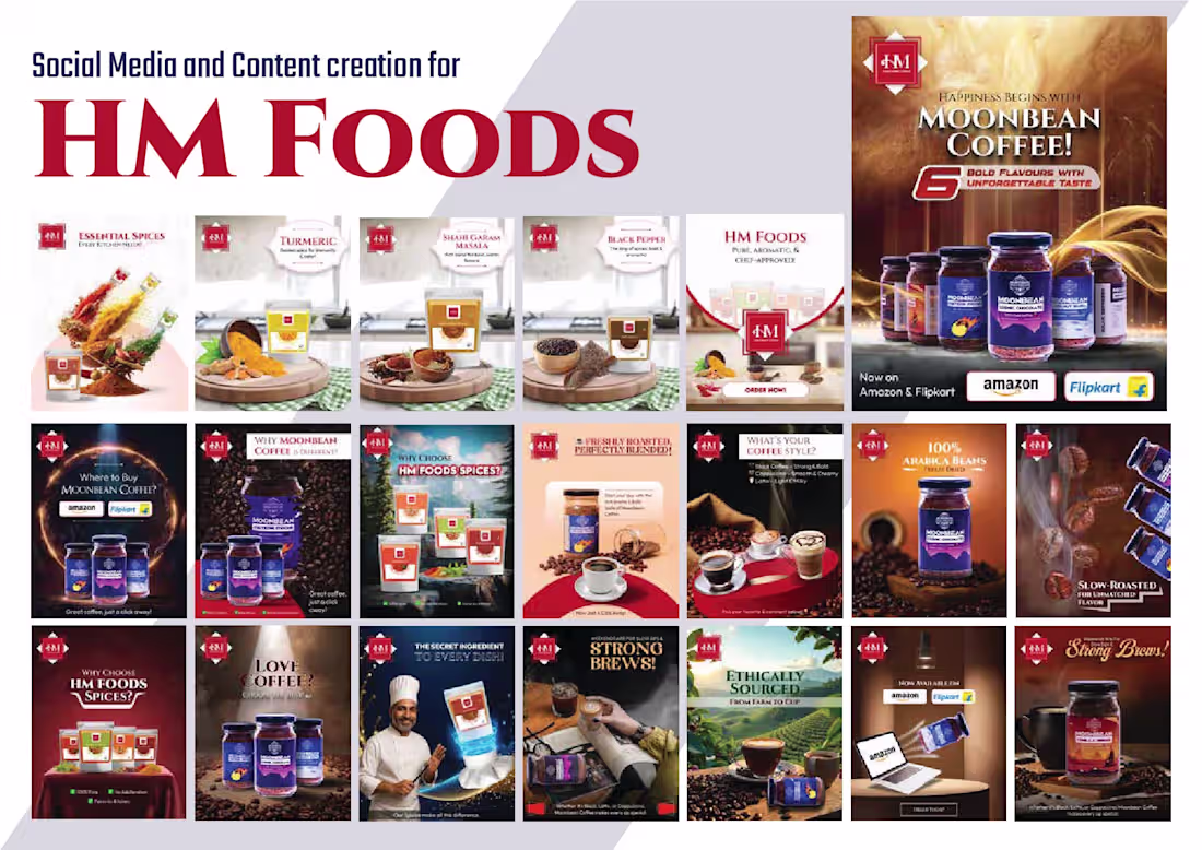 Cover image for Social Media Design : Moonbean Coffee Just completed a conce...