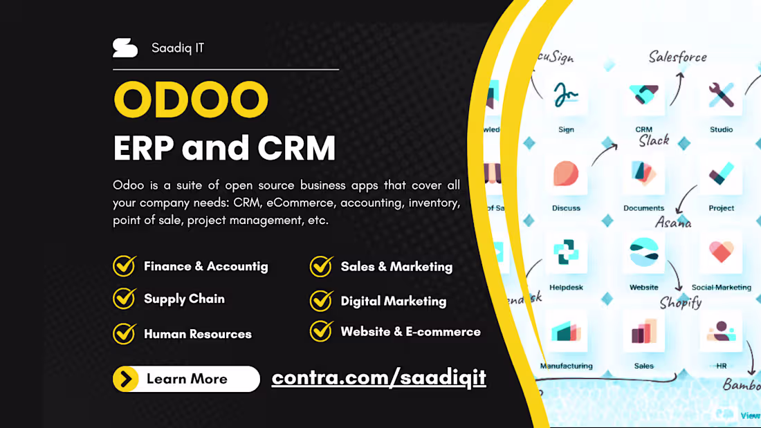 Cover image for Odoo ERP and CRM